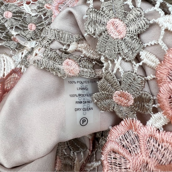 Calvin Klein Floral Embroidered Lace Sheath Dress - Picture 8 of 10